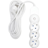Prelungitor Schuko, 3 Prize, Cablu 5m, Sectiune 3x1.5mm, Cu Intrerupator