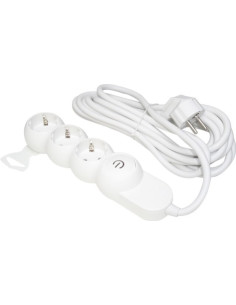Prelungitor Schuko, 3 Prize, Cablu 5m, Sectiune 3x1.5mm, Cu Intrerupator