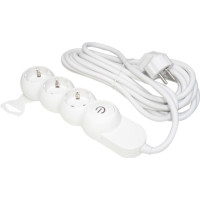 Prelungitor Schuko, 3 Prize, Cablu 5m, Sectiune 3x1.5mm, Cu Intrerupator - 3
