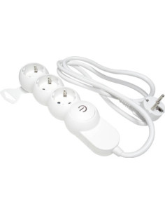 Prelungitor, 3 Prize Schuko, Cablu 1.5m, 3X1.5mm, Intrerupator