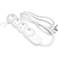 Prelungitor, 3 Prize Schuko, Cablu 1.5m, 3X1.5mm, Intrerupator - 3