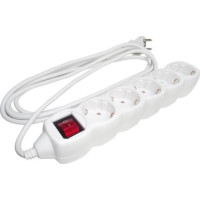 Prelungitor cu 5 Prize Schuko, Cablu 3m, Intrerupator - 3