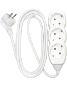 Prelungitor 3 Prize Schuko, 2 metri, Cablu 3X1mm
