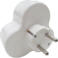 Adaptor Triplu cu Impamantare, Design Stea - 5