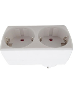 Adaptor Schuko, 2 Prize, Drept