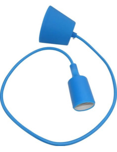 Pendul Albastru E27, Design Deco