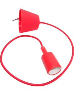 Pendul Rosu E27, Design Deco