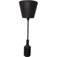 Pendul Negru E27, Design Deco