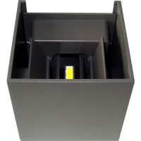 Aplica Exterior Neagra, LED 6W, Model 606, Montaj Perete - 1