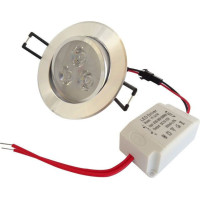 Spot Rotund LED, 3x1W, Rama Aluminiu - 3