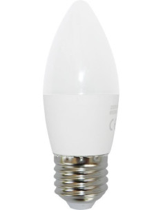 Bec LED 6W, C37, Mat, Soclu E27, Lumanare