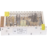 Transformator LED 80W, 6.6A, 12V, IP20, Alimentare 220V - 3