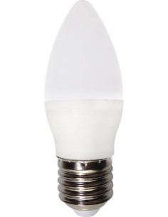 Bec Lumanare LED Mat, E27, 7W, C37, Lumina Calda