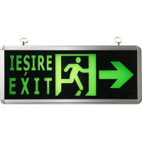 Ieşire Exit, Sageata Dreapta, Iluminat LED de Urgenta, 1 Fata