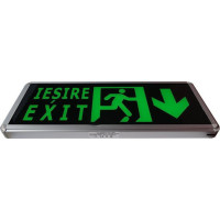 Corp LED Siguranta Iesire, Sageata Jos, 1 Fata - 3
