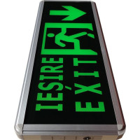 Lampa Iluminat LED pentru Iesire Exit, Sageata Jos, Vizibilitate Dubla - 6