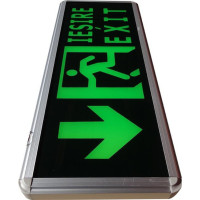 Lampa Iluminat LED pentru Iesire Exit, Sageata Jos, Vizibilitate Dubla - 7