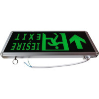 Lampa Iluminat LED pentru Iesire Exit, Sageata Jos, Vizibilitate Dubla - 9