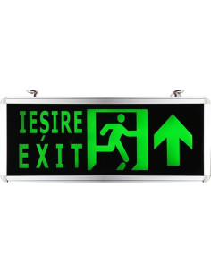Lampa Iluminat LED Siguranta, Iesire Exit, Sageata In Sus,1 Fata