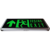 Corp LED Siguranta, Iesire Exit, Sageata Sus, Fata Dubla - 4