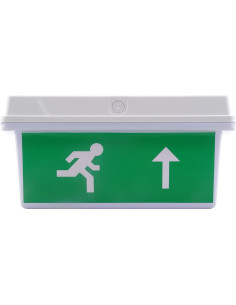 Lampa LED Exit, Sageata Sus, 220V, IP65, Autonomie 180 min