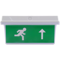 Lampa LED Exit, Sageata Sus, 220V, IP65, Autonomie 180 min