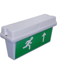 Lampa LED Exit, Sageata Sus, 220V, IP65, Autonomie 180 min
