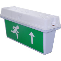 Lampa LED Exit, Sageata Sus, 220V, IP65, Autonomie 180 min - 4