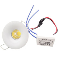 Mini Spot Rotund LED, 3W, Lumina Calda Alba