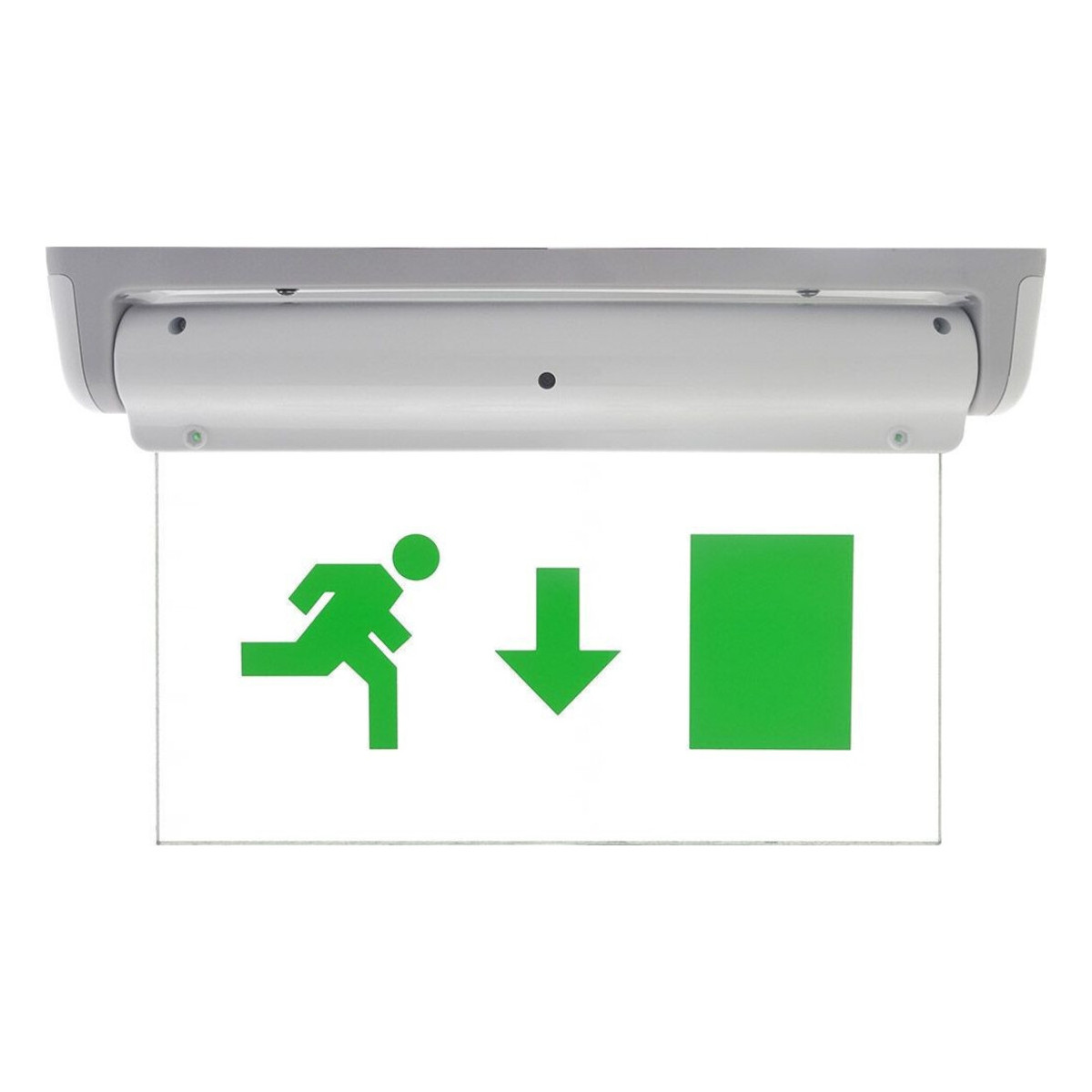Lampa LED Exit, Sageata Jos, Autonomie 5 Ore
