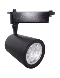 Spot LED 18W, Alb Rece, Montaj pe Sina, Negru