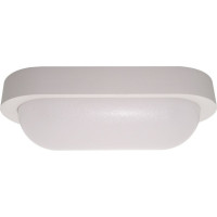 Aplica LED Ovala, 18W, Rama Alba, IP65, Lumina Naturala