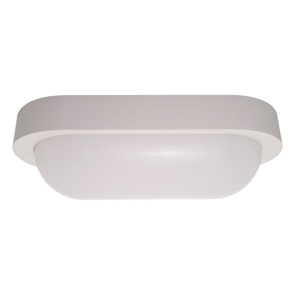 Aplica LED Ovala, 18W, Rama Alba, IP65, Lumina Naturala
