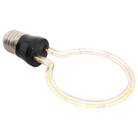 Bec LED Decorativ, 4W, E27, Lumina Calda, Design Circular Alb - 3