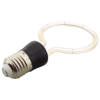 Bec LED Decorativ, 4W, E27, Lumina Calda, Design Circular Alb - 4