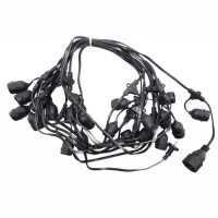 Ghirlanda LED Exterior, 15 Socluri E27, Lungime 5m - 3