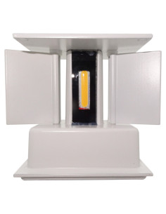 Aplica Exterior LED, 6W, Lumina Calda, Alba, Model 606