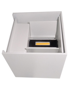 Aplica Exterior LED, 6W, Lumina Calda, Alba, Model 606