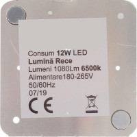 Modul LED 12W, 1080 Lumeni, Alb Rece, IP20, 220V - 4