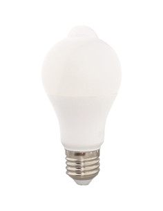 Bec LED 9W, E27, Senzor Miscare, Lumina Alba Rece