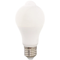 Bec LED 9W, E27, Senzor Miscare, Lumina Alba Rece