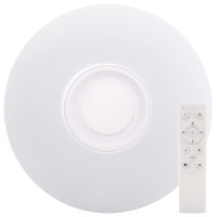 Plafoniera RGB LED, 24W, Rotunda, Difuzor, Bluetooth, Telecomanda
