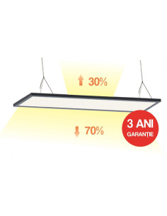 Panou LED 30x120cm, 40W, Alb Natural, Distributie 70%/30%