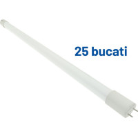 Set 25 Tuburi LED Neon, 9W, 60cm, Lumina Alb Rece, Mat - 1