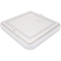 Plafoniera LED 18W, Slim, Alb Rece, Patrata - 3