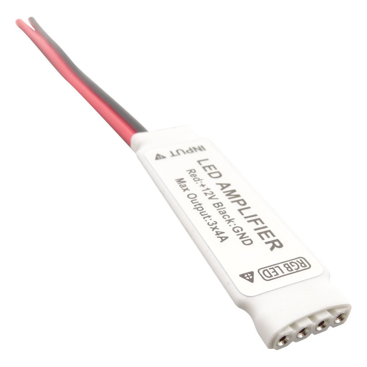 Amplificator Compact RGB, 72W, 6A, 12V pentru Banda LED