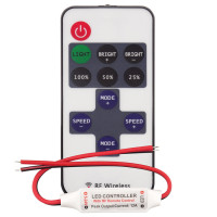 Telecomanda RF, Variator Mini pentru Banda LED, 72W, 12V, 6A