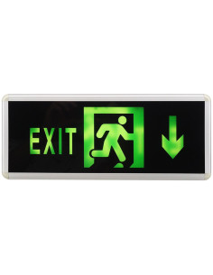 Lampa LED Exit, Sageata Jos, 2 Fete