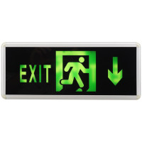 Lampa LED Exit, Sageata Jos, 2 Fete