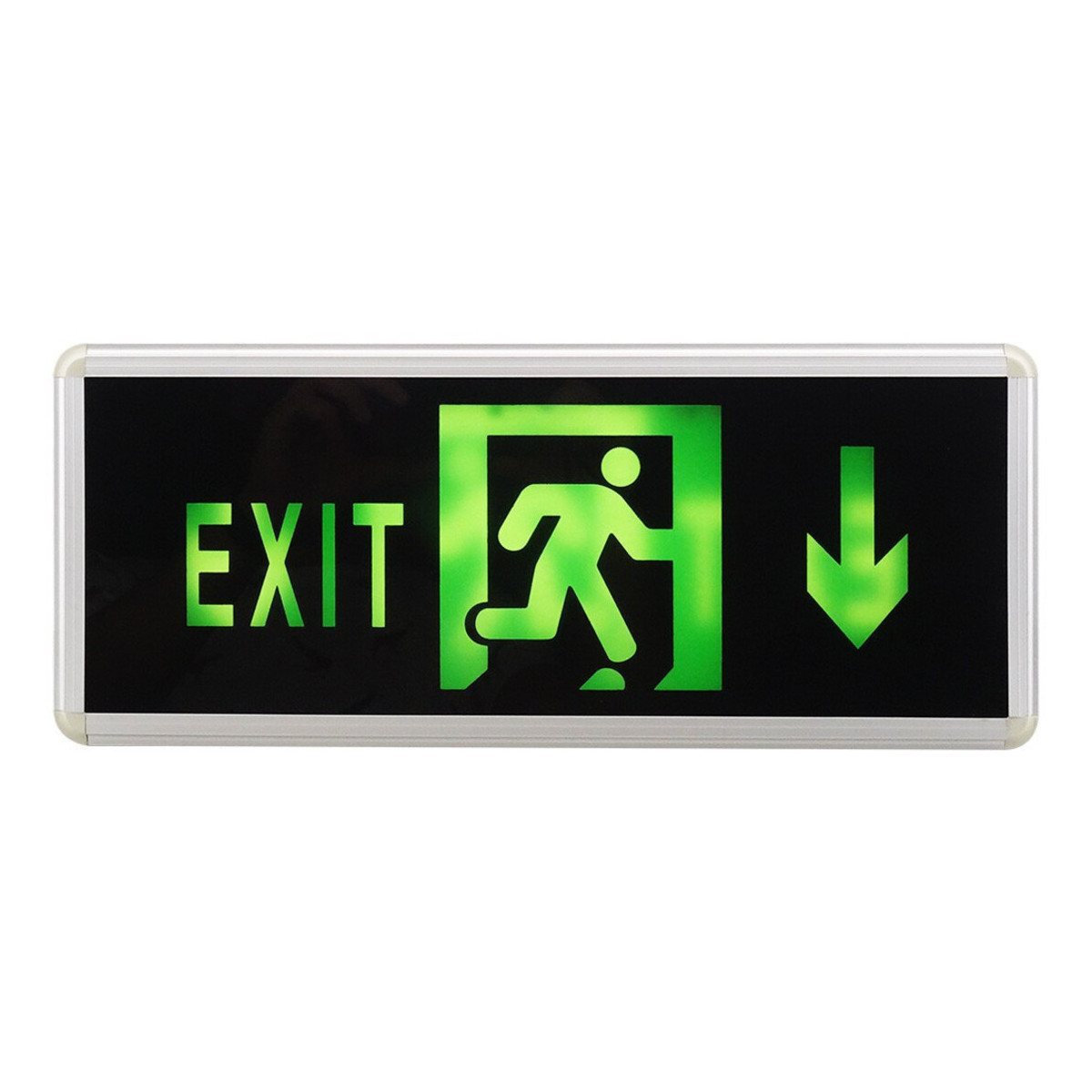 Lampa LED Exit, Sageata Jos, 2 Fete